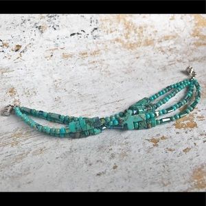 Handmade Jewelry - Hand Crafted Turquoise Bracelet Handmade Jewelry - Hand Crafted Turquoise Bracelet